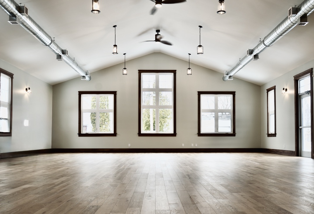 April 2025 - library hall looking toward waterside