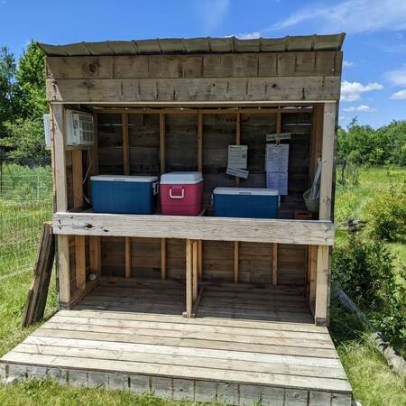 Michelle Brain Farm Stand on Otter Lake