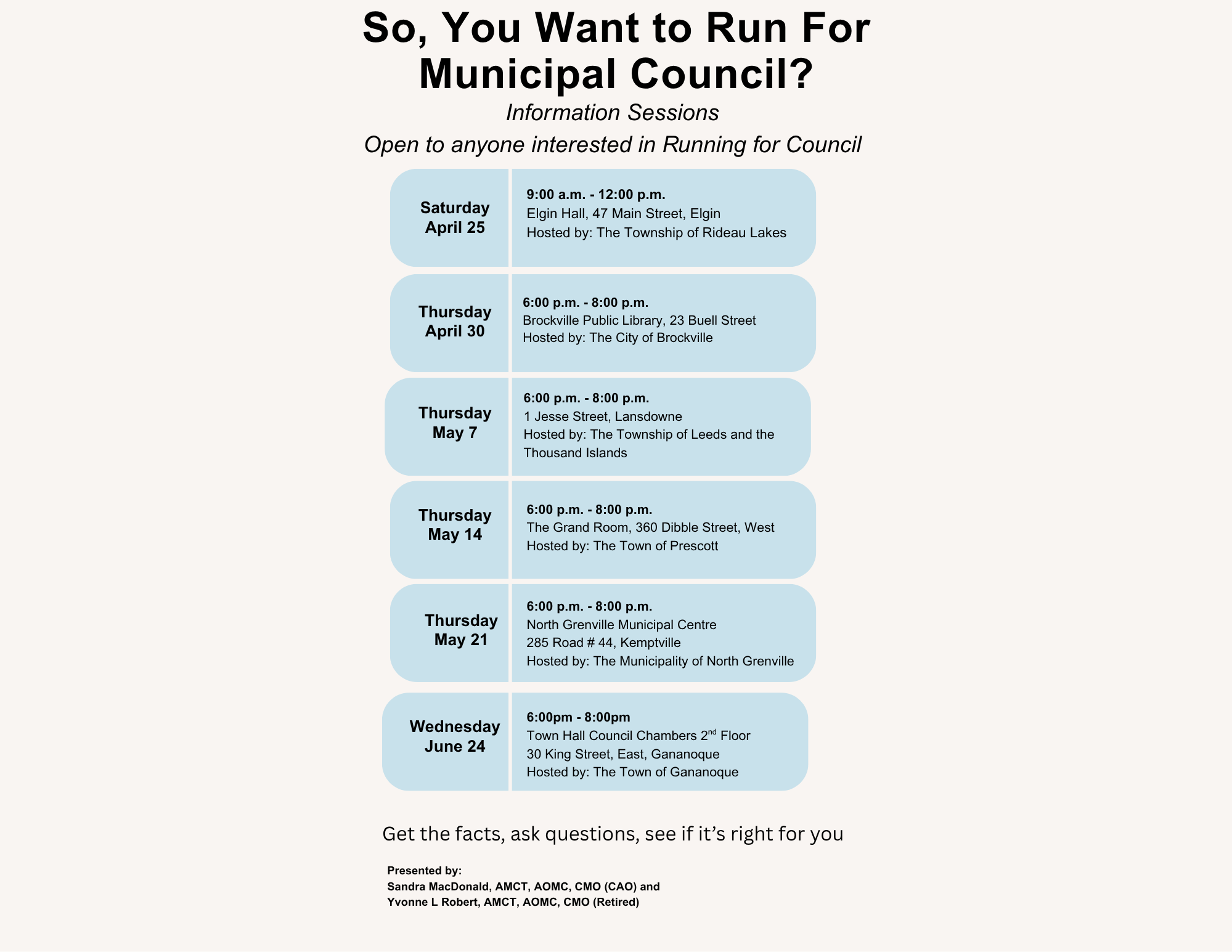 So you want to run for council 2