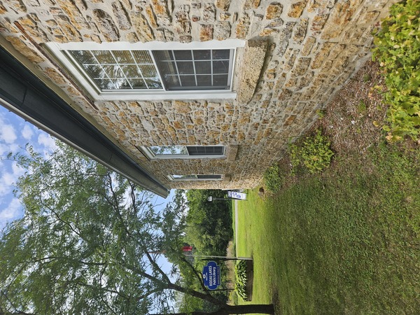 Newboro Branch Rideau Lakes Public Library RLPL Doors Open photo by Rosanne Lake with sign